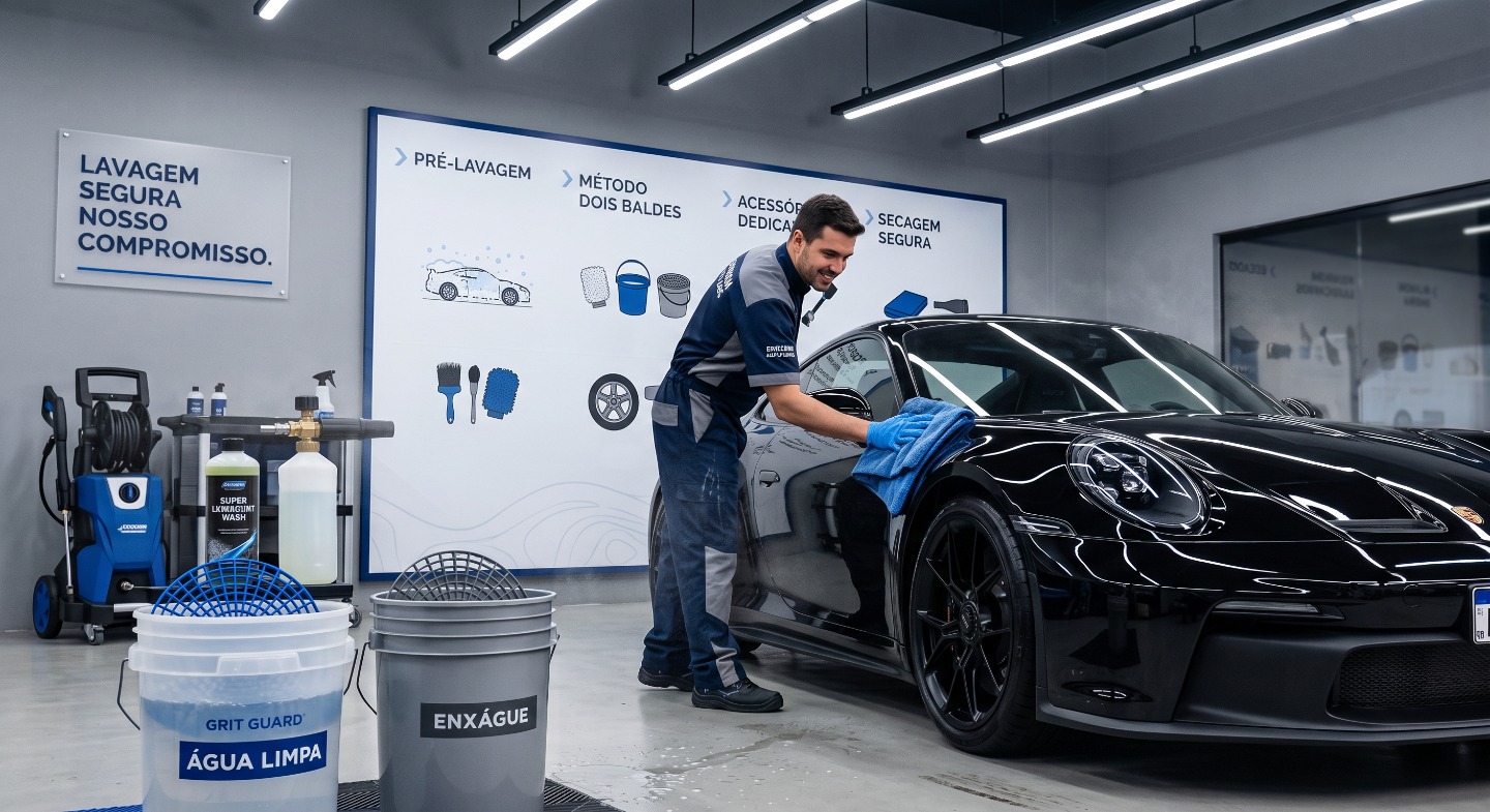 Como Evitar Riscos na Pintura: Guia Definitivo do Snow Foam e Método dos Dois Baldes